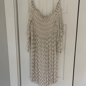 Blue Island Cream Floral Dress